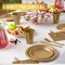 350 Count Gold Disposable Plastic Tableware Set Party Supplies Combo Pack